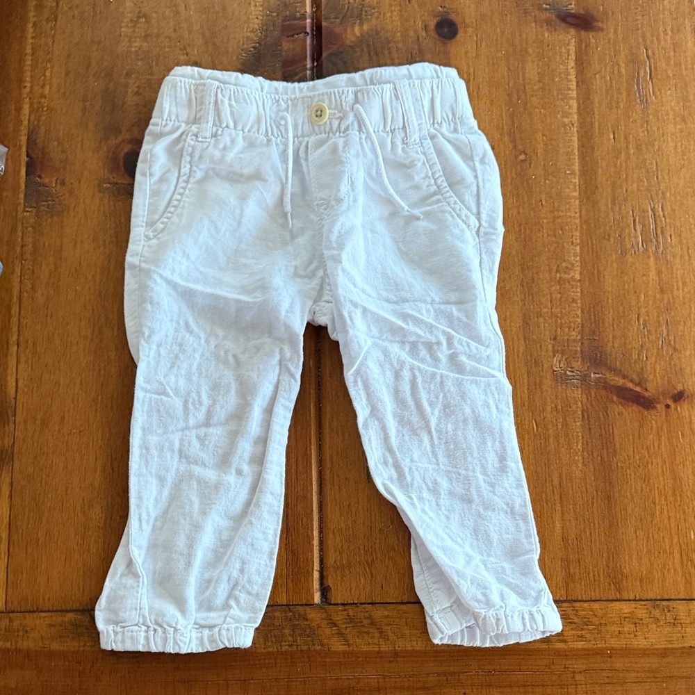 GAP Kids White Casual linen Bottoms